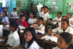 Donating school supplies